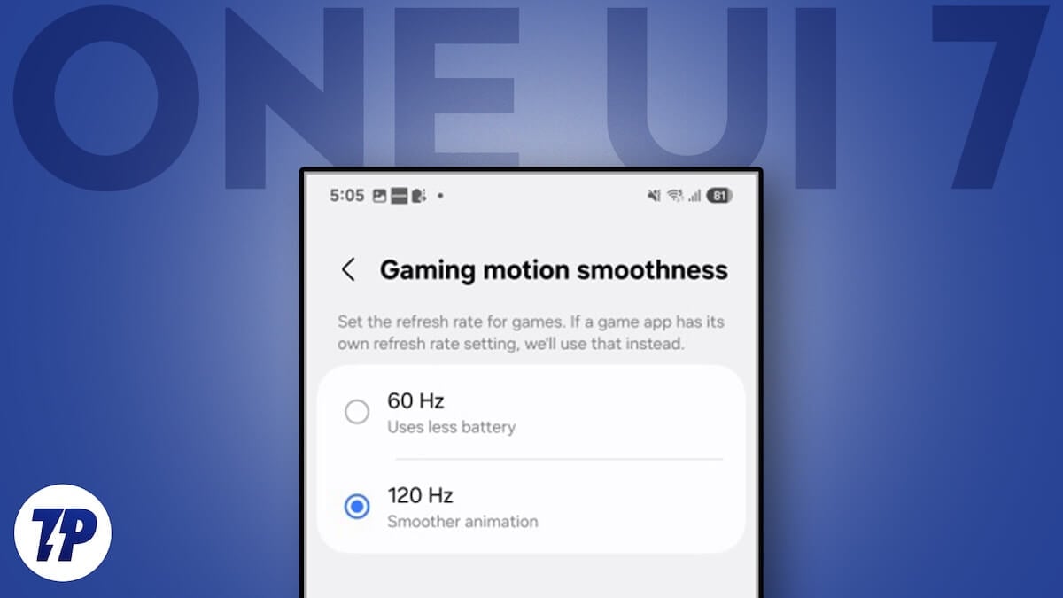 How to Change the One UI 7 Game Refresh Rate Option on Samsung Galaxy Phones